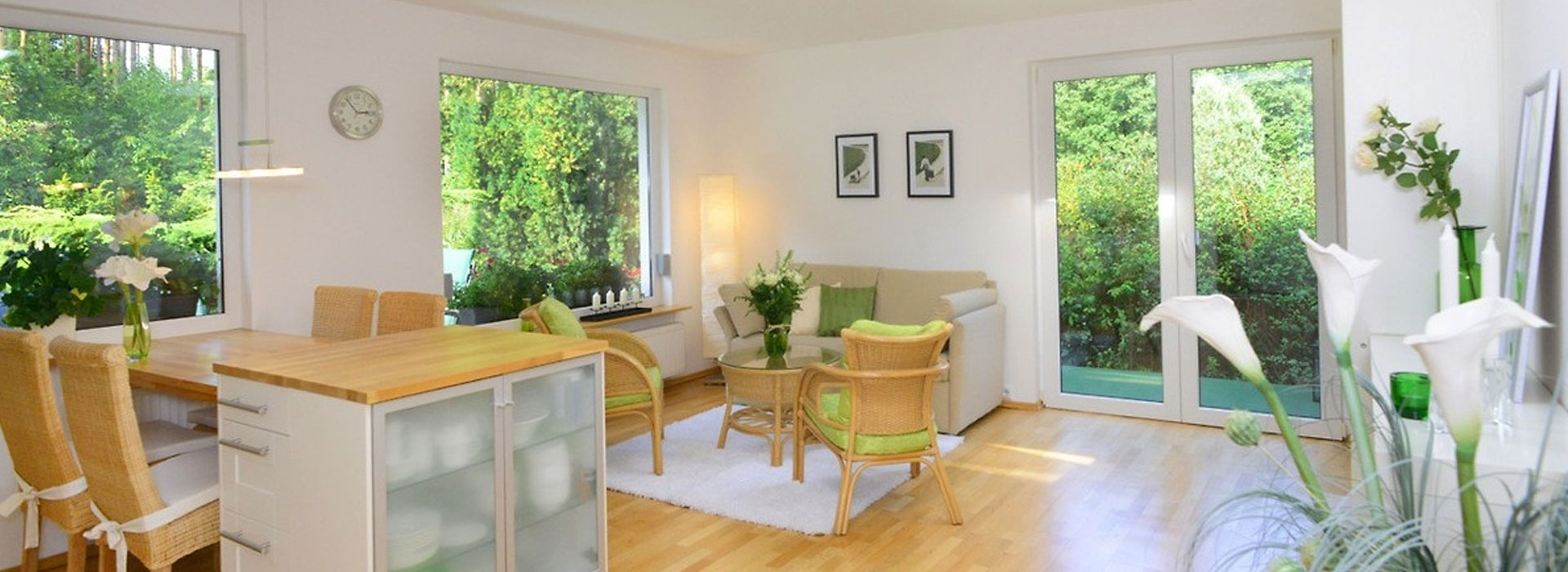 Ferienhaus im Grünen nahe See bei Potsdam und Berlin